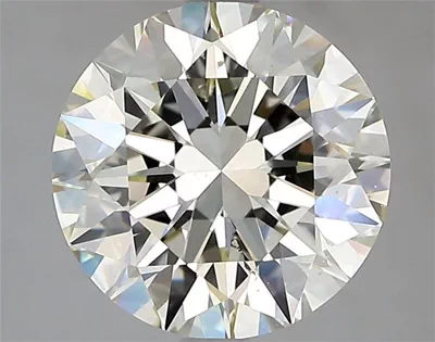 3.01ct K SI1 Rare Carat Ideal Cut Round Diamond
