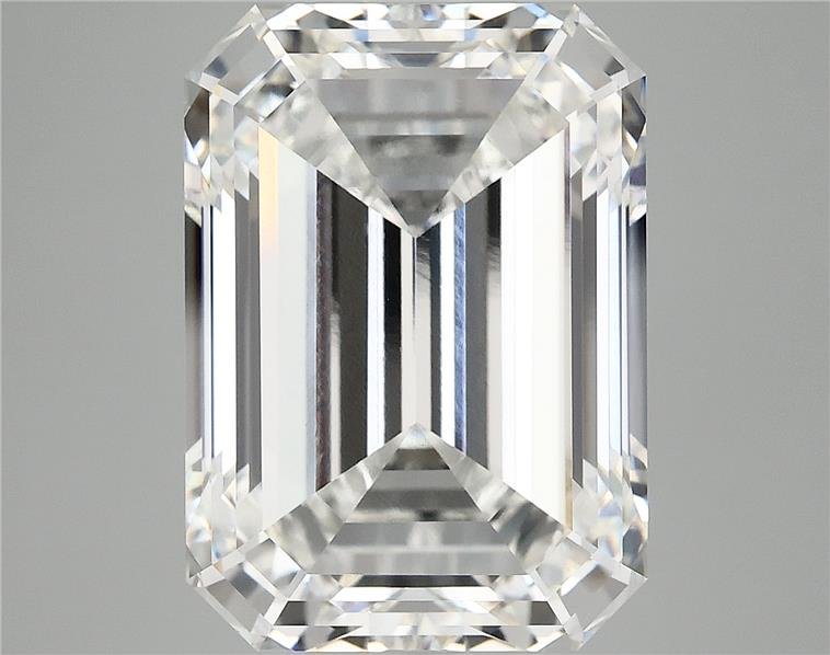 12.10ct F VVS2 Rare Carat Ideal Cut Emerald Lab Grown Diamond