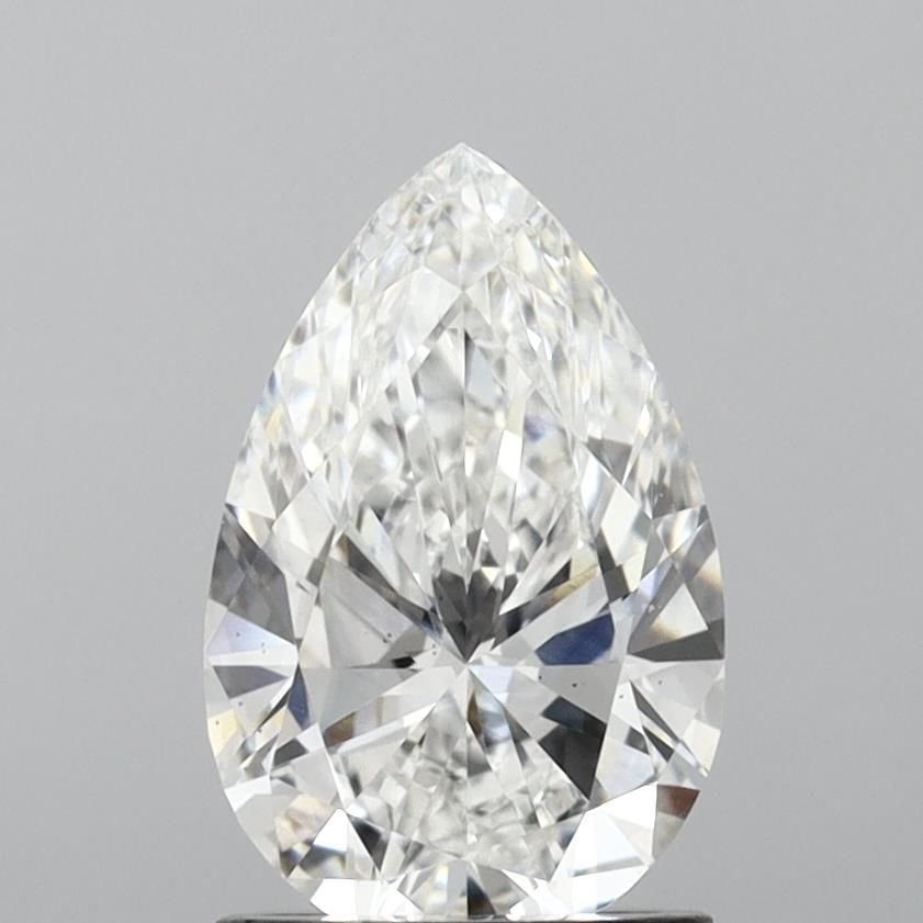 1.38ct F VS2 Rare Carat Ideal Cut Pear Lab Grown Diamond