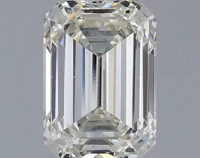 1.23ct I VS2 Rare Carat Ideal Cut Emerald Lab Grown Diamond