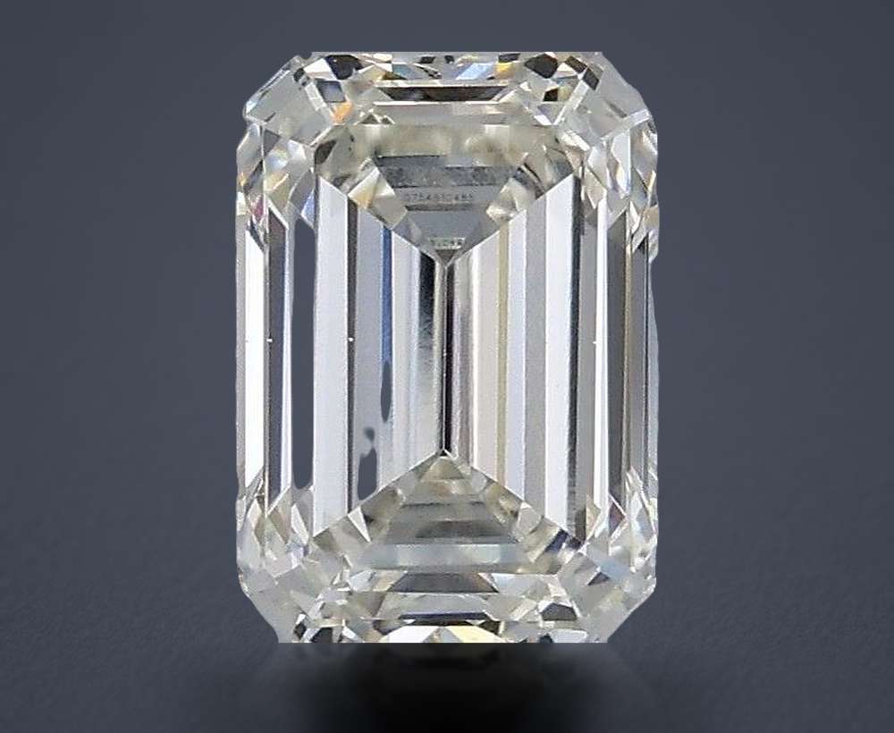 1.23ct I VS2 Rare Carat Ideal Cut Emerald Lab Grown Diamond