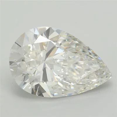 4.02ct F VVS2 Rare Carat Ideal Cut Pear Lab Grown Diamond