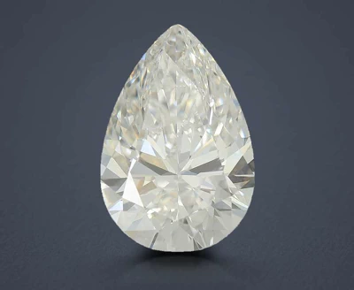 4.02ct F VVS2 Rare Carat Ideal Cut Pear Lab Grown Diamond