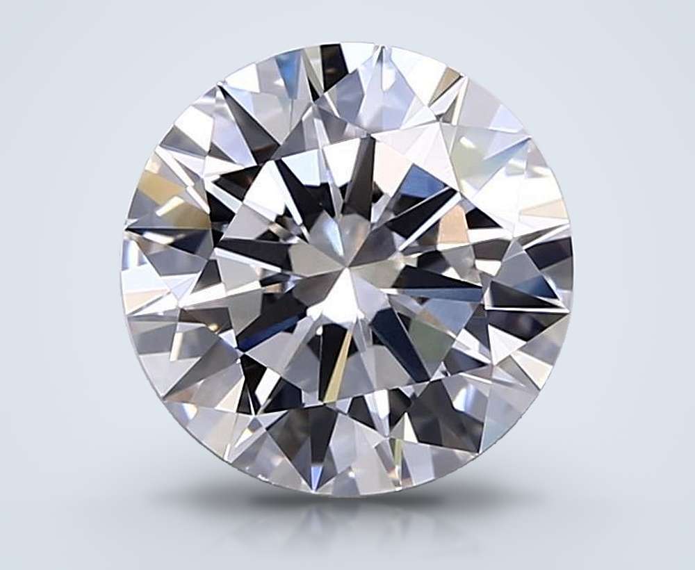 3.20ct E VVS2 Rare Carat Ideal Cut Round Lab Grown Diamond