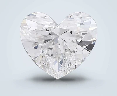3.04ct F SI1 Rare Carat Ideal Cut Heart Lab Grown Diamond