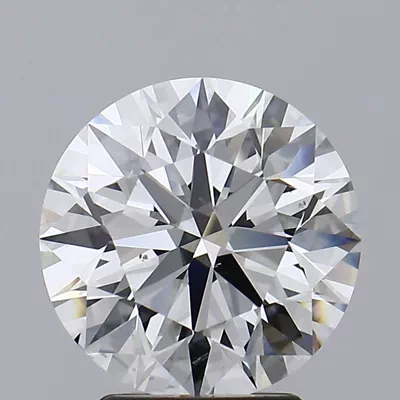 3.12ct E SI1 Rare Carat Ideal Cut Round Lab Grown Diamond