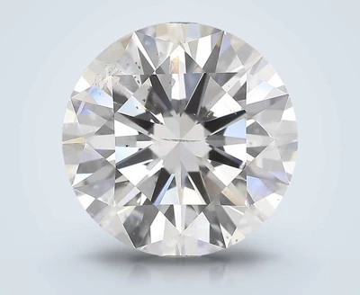 5.02ct D SI2 Rare Carat Ideal Cut Round Diamond