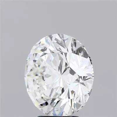 5.06ct H SI2 Rare Carat Ideal Cut Round Diamond
