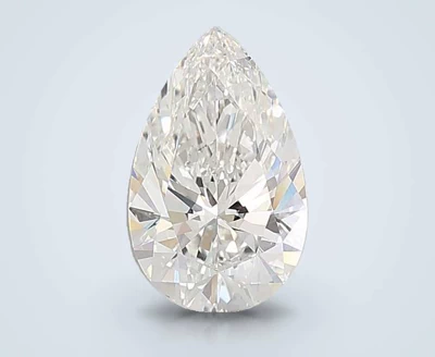 7.04ct F VVS2 Rare Carat Ideal Cut Pear Lab Grown Diamond