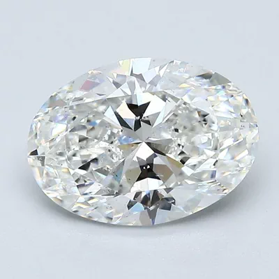 3.03ct G SI2 Rare Carat Ideal Cut Oval Diamond