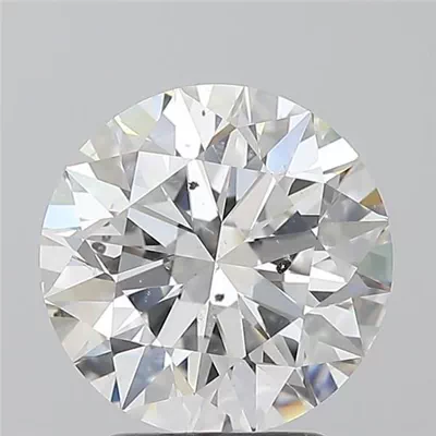 2.52ct E SI2 Rare Carat Ideal Cut Round Diamond