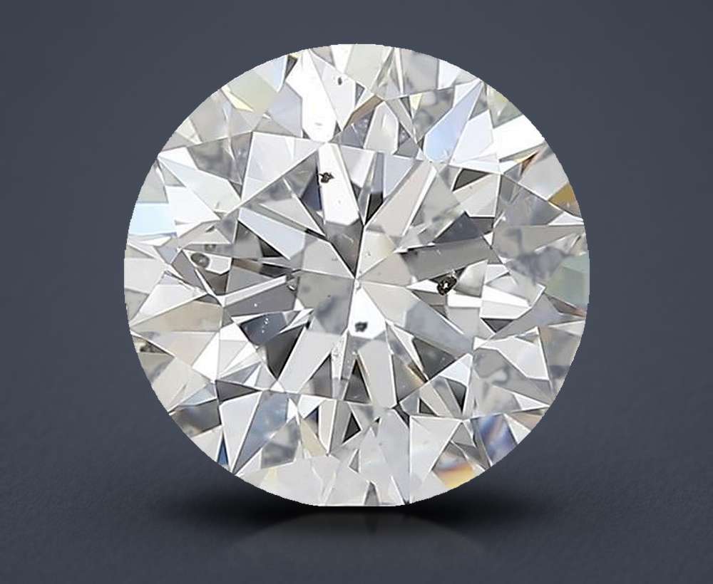 2.52ct E SI2 Rare Carat Ideal Cut Round Diamond