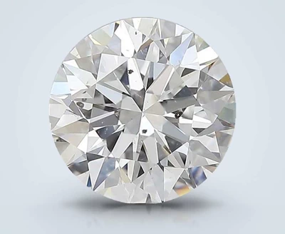 2.52ct E SI2 Rare Carat Ideal Cut Round Diamond