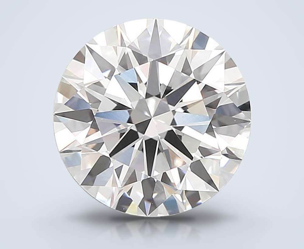 4.06ct E VVS2 Rare Carat Ideal Cut Round Lab Grown Diamond