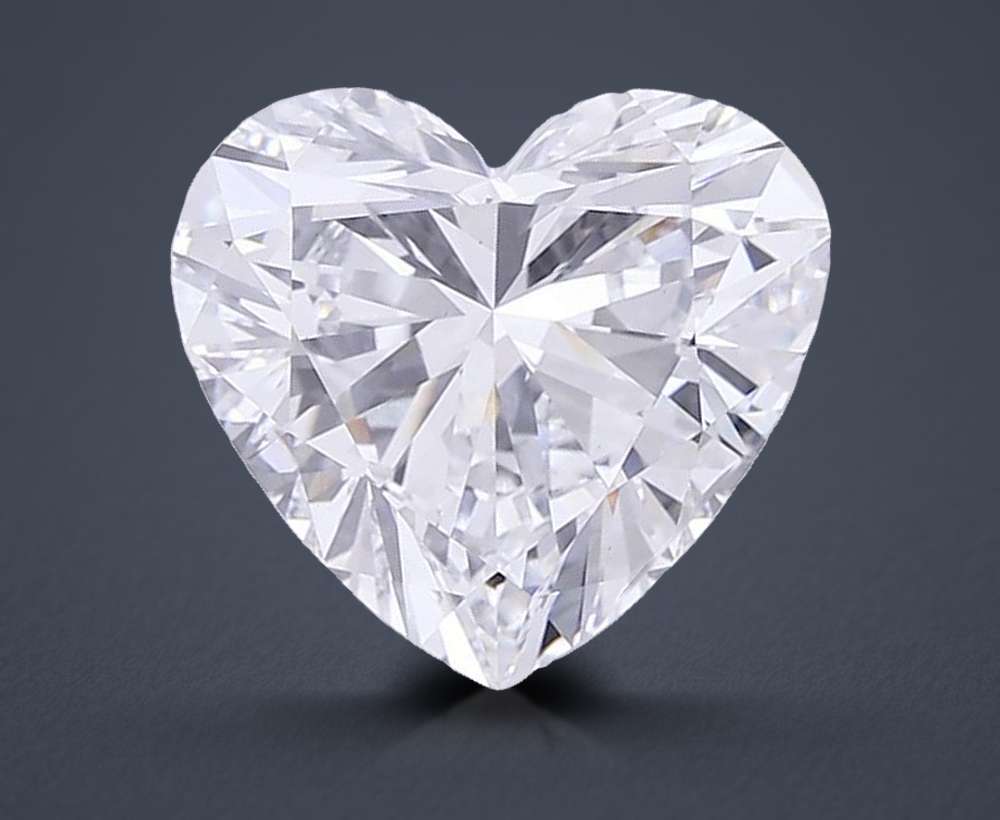 11.01ct D VVS2 Rare Carat Ideal Cut Heart Lab Grown Diamond