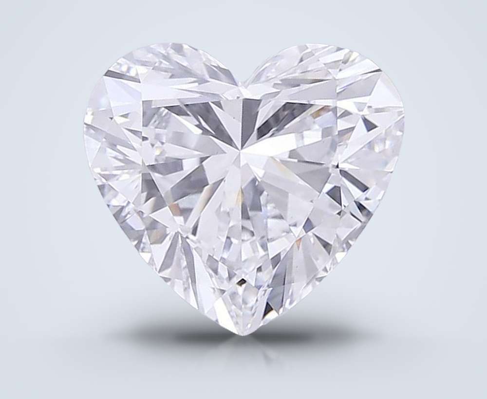 11.01ct D VVS2 Rare Carat Ideal Cut Heart Lab Grown Diamond
