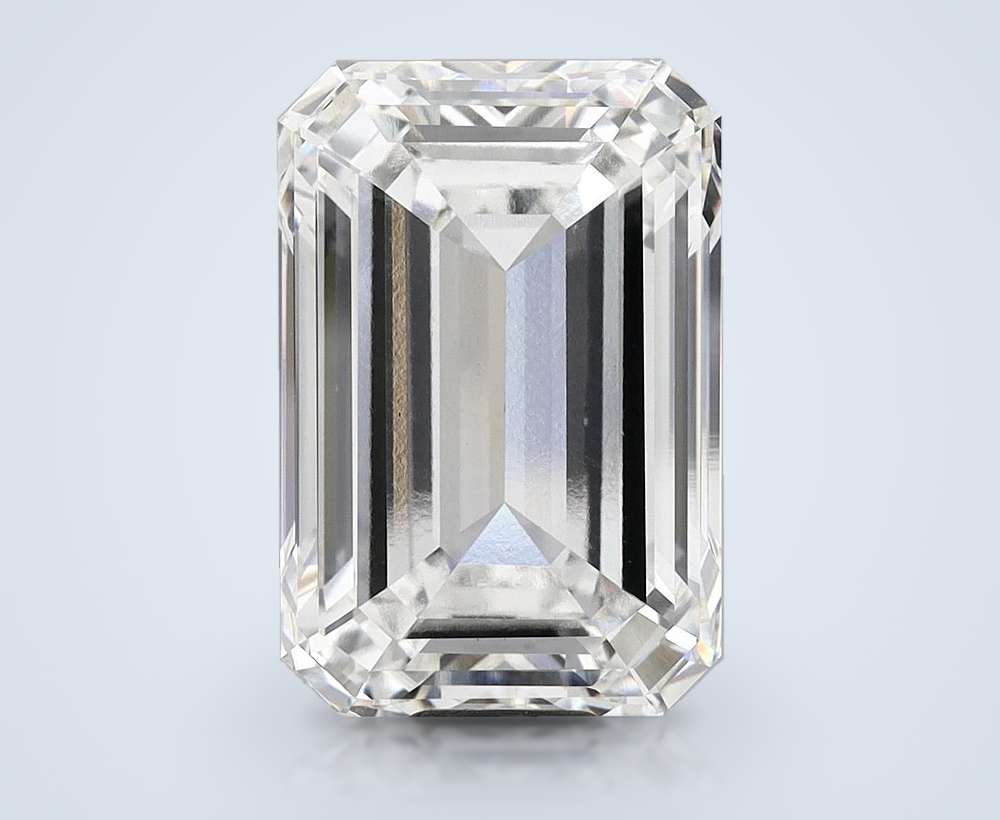 20.03ct F VS1 Rare Carat Ideal Cut Emerald Lab Grown Diamond