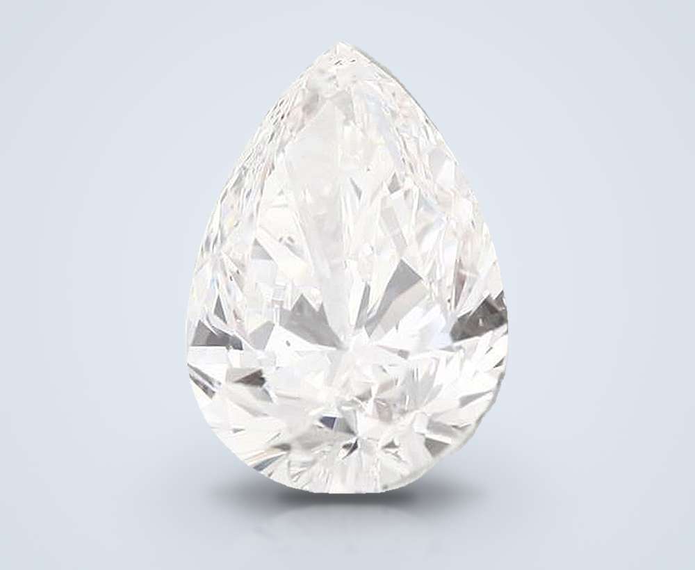 6.02ct I SI1 Rare Carat Ideal Cut Pear Diamond