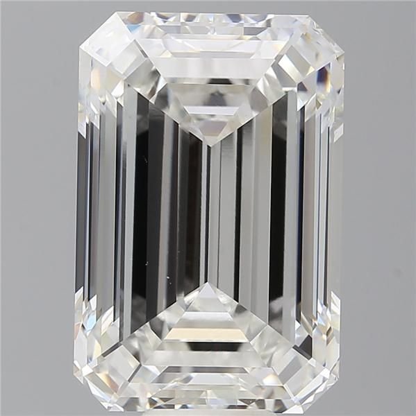 14.58ct F VVS2 Rare Carat Ideal Cut Emerald Lab Grown Diamond