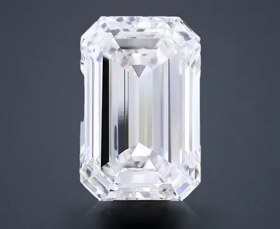 15.03ct G VVS2 Rare Carat Ideal Cut Emerald Lab Grown Diamond