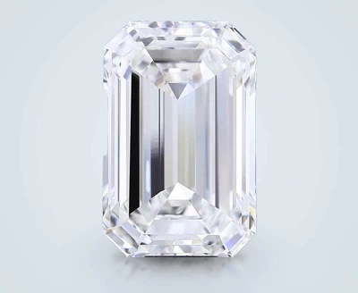 15.03ct G VVS2 Rare Carat Ideal Cut Emerald Lab Grown Diamond