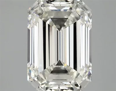 3.03ct H VS2 Rare Carat Ideal Cut Emerald Lab Grown Diamond