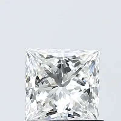 0.88ct E VVS2 Very Good Cut Princess Lab Grown Diamond