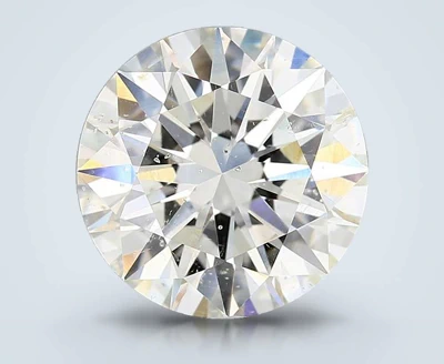 3.05ct J SI2 Rare Carat Ideal Cut Round Diamond