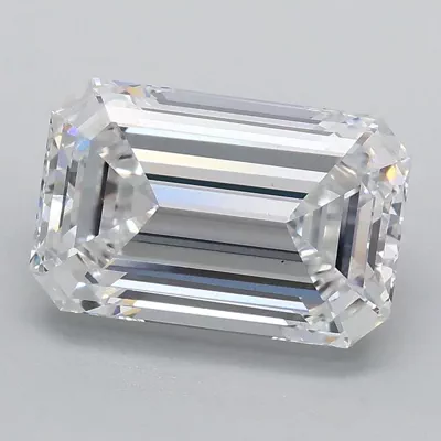 2.09ct D VS1 Rare Carat Ideal Cut Emerald Lab Grown Diamond
