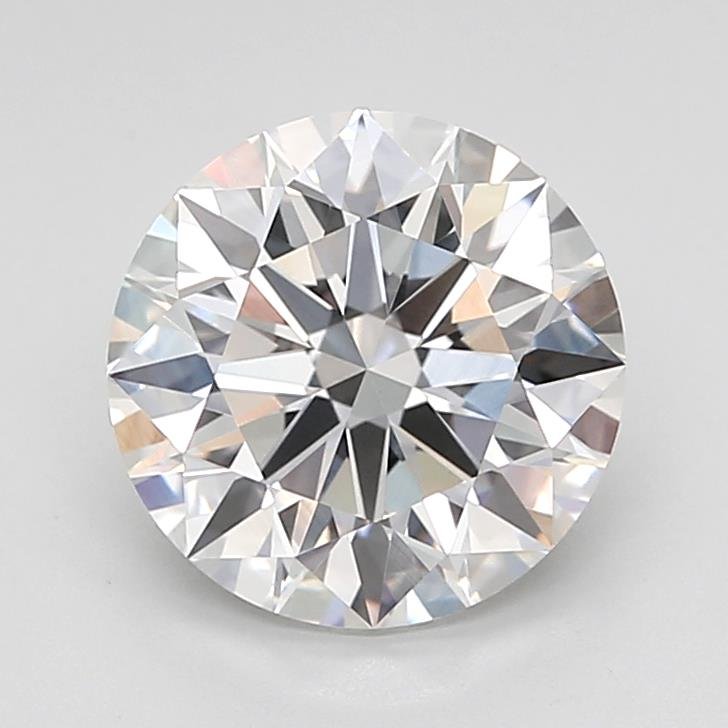 3.03ct F VVS2 Rare Carat Ideal Cut Round Lab Grown Diamond
