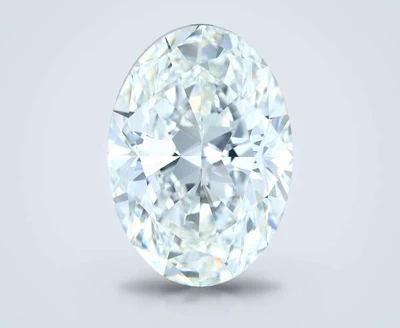 15.08ct F VS1 Rare Carat Ideal Cut Oval Diamond