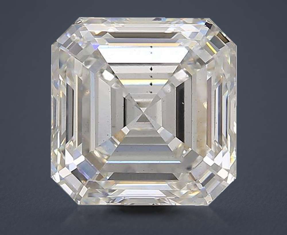 4.05ct G VS2 Excellent Cut Asscher Lab Grown Diamond