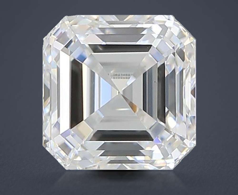1.01ct D SI1 Rare Carat Ideal Cut Asscher Lab Grown Diamond