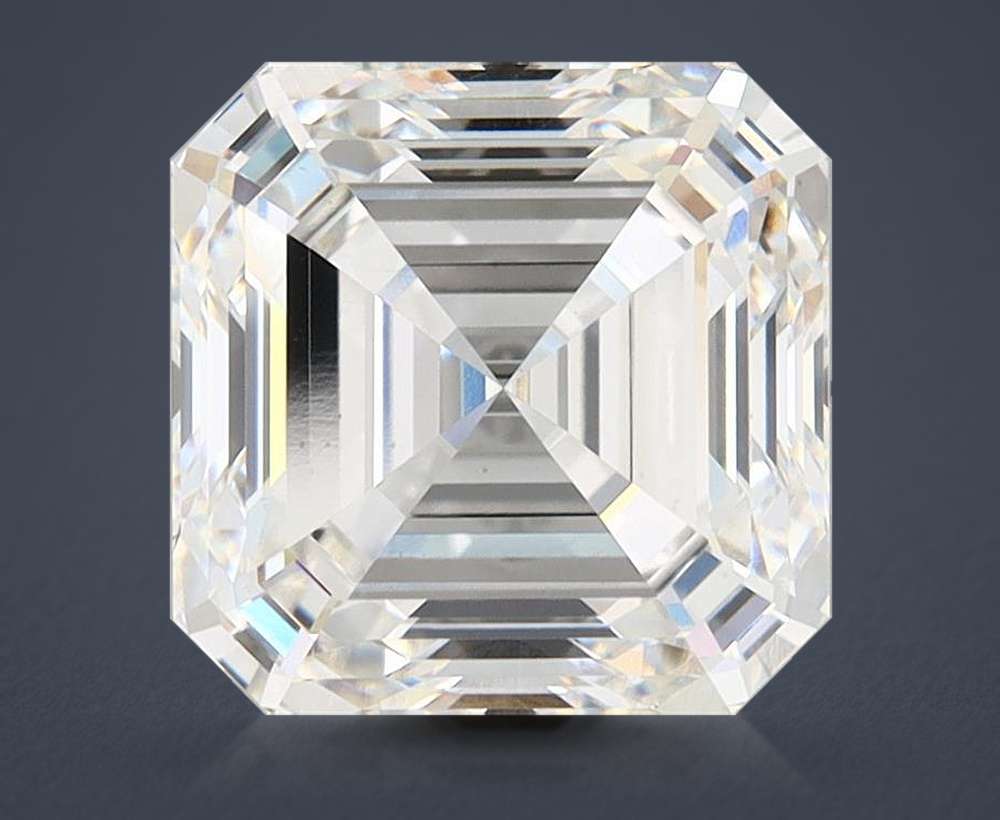 4.15ct F VS1 Rare Carat Ideal Cut Asscher Lab Grown Diamond