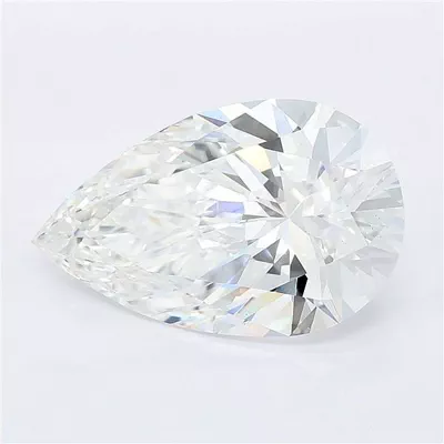 5.06ct F VS1 Rare Carat Ideal Cut Pear Lab Grown Diamond