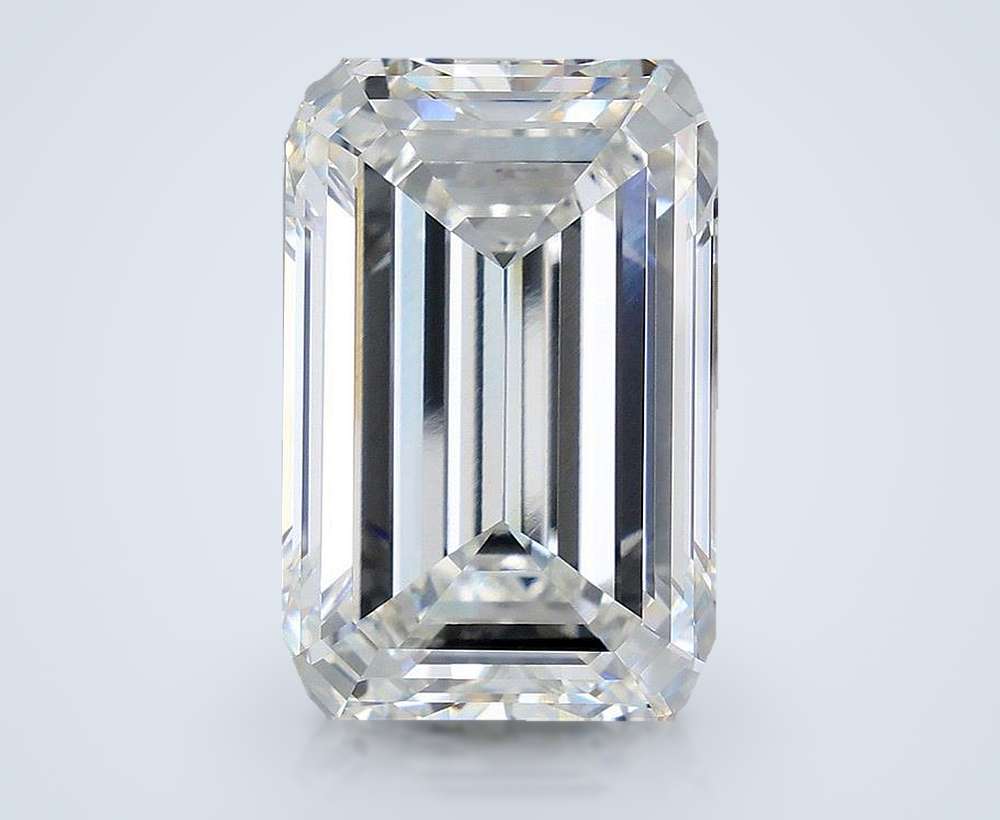 14.71ct H VVS2 Rare Carat Ideal Cut Emerald Lab Grown Diamond