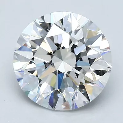2.01ct D VS2 Rare Carat Ideal Cut Round Diamond