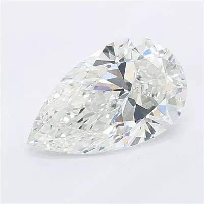1.08ct F VVS2 Rare Carat Ideal Cut Pear Lab Grown Diamond