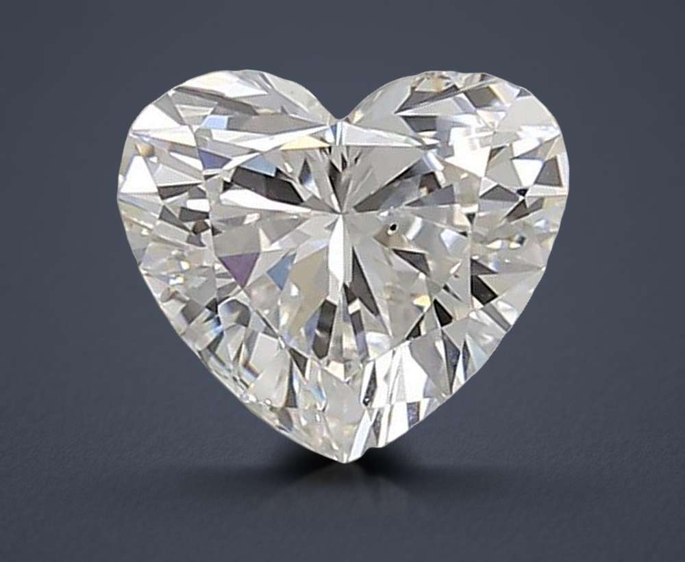 1.38ct E VS2 Rare Carat Ideal Cut Heart Lab Grown Diamond