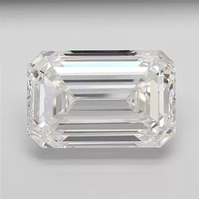 20.15ct F VVS2 Rare Carat Ideal Cut Emerald Lab Grown Diamond