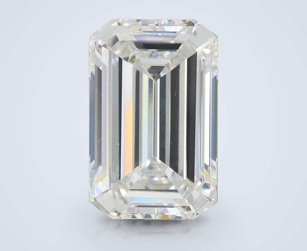 10.02ct F VVS2 Rare Carat Ideal Cut Emerald Lab Grown Diamond