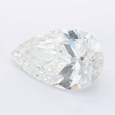 6.01ct F VVS2 Rare Carat Ideal Cut Pear Lab Grown Diamond