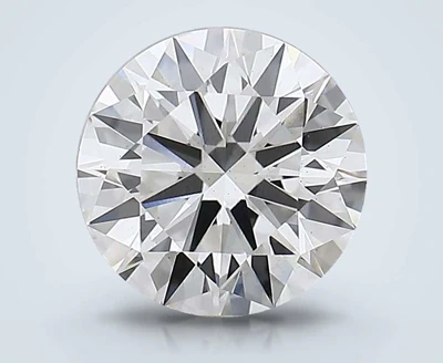 2.04ct H VS2 Rare Carat Ideal Cut Round Lab Grown Diamond