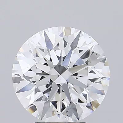 3.36ct D SI1 Rare Carat Ideal Cut Round Diamond