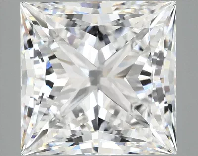 8.21ct E VVS2 Rare Carat Ideal Cut Princess Lab Grown Diamond