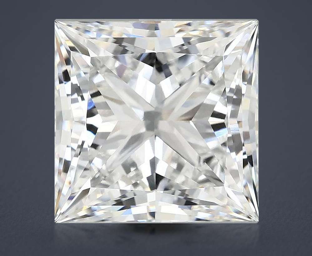 8.21ct E VVS2 Rare Carat Ideal Cut Princess Lab Grown Diamond