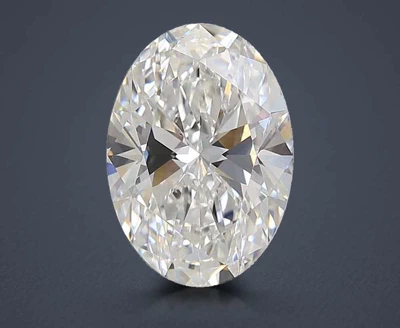 3.08ct E VS1 Rare Carat Ideal Cut Oval Lab Grown Diamond