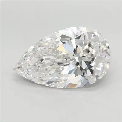 4.03ct F VVS2 Rare Carat Ideal Cut Pear Lab Grown Diamond