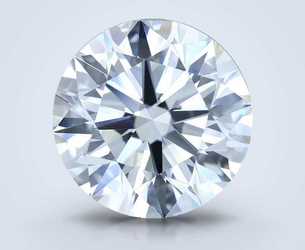 4.09ct J VS1 Rare Carat Ideal Cut Round Diamond