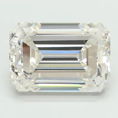 5.33ct G VVS2 Very Good Cut Emerald Lab Grown Diamond